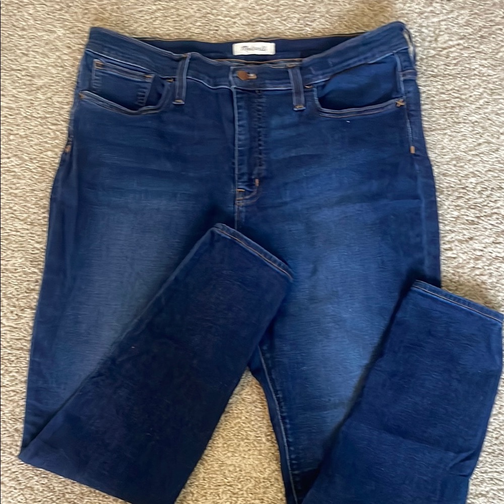 Madewell 9” mid rise skinny Dark Blue Denim Jeans